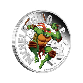 Teenage Mutant Ninja Turtles – Michelangelo 2024 1oz Silver Proof Coloured Coin