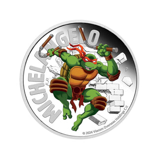 Teenage Mutant Ninja Turtles – Michelangelo 2024 1oz Silver Proof Coloured Coin