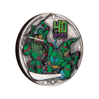 Teenage Mutant Ninja Turtles 40th Anniversary 2024 2oz Silver Antiqued High Relief Coloured Coin