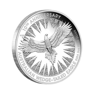 Australian Wedge-tailed Eagle 10th Anniversary 2024 3oz Silver Proof High Relief Coin