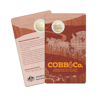 Cobb & Co - Centenary of the Last Coach Service in Australia 2024 $1 Uncirculated Coin