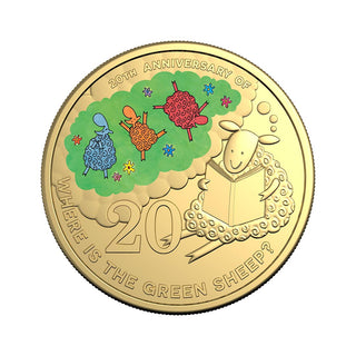 Where is the Green Sheep? - Deluxe Special Edition Book 2024 20c Gold-Plated Coloured Uncirculated Coin