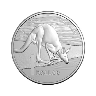 Kangaroo Series 2024 $1 1oz Frosted Fine Silver Uncirculated Coin