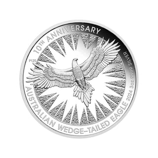 Australian Wedge-tailed Eagle 10th Anniversary 2024 3oz Silver Proof High Relief Coin