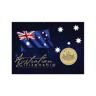 2026 Australian Citizenship $1 Coin in Card