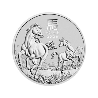 2026 Year of the Horse 1oz Silver Bullion Coin Perth Mint