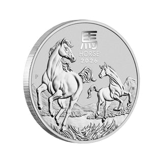 2026 Year of the Horse 1oz Silver Bullion Coin Perth Mint