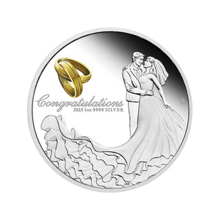 2025 Wedding 1oz Silver Proof Coin