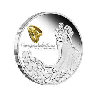 2025 Wedding 1oz Silver Proof Coin