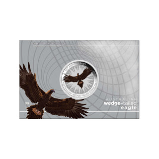 2024 Australian Wedge-Tailed Eagle 10th Anniversary 2oz Silver Coloured Coin in Card