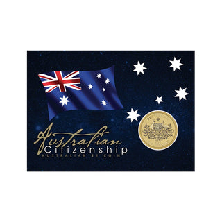 Australian Citizenship 2025 $1 Coin in Card