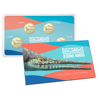 2022 Australian Dinosaurs $1 Mintmark and Privy Mark Set