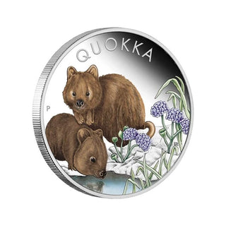 2023 Quokka 1oz Silver Coloured Proof Coin