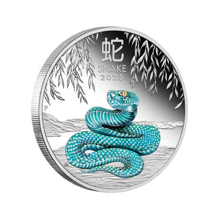 2025 Year of the Snake 1oz Silver Proof Coloured Coin