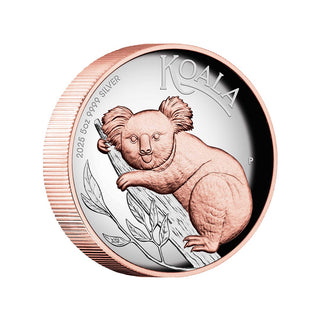 Australian Koala 2025 5oz Silver Proof High Relief Gilded Coin