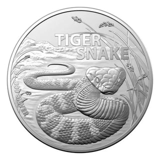Tiger Snake 2024 1oz Silver Bullion Australia's Most Dangerous Series