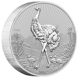 2024 Perth Mint Silver Next Generation Emu Piedfort Coin 2oz