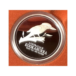 2002 Silver Kookaburra 1oz Silver Proof Coin Issue