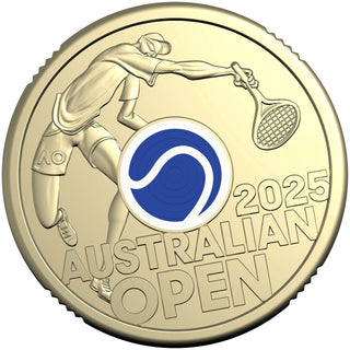 2025 Men's Australian Open $2 Coloured Coin