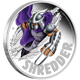 Teenage Mutant Ninja Turtles – Shredder 2024 1oz Silver Proof Coloured Coin