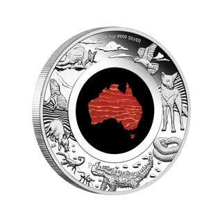 Great Southern Land 2025 1oz Silver Proof Snakeskin Jasper Coin
