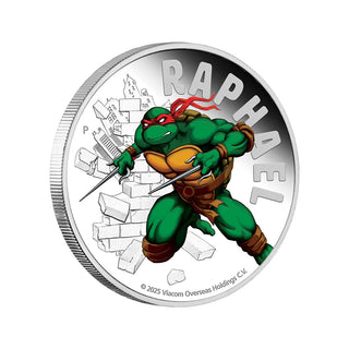 Teenage Mutant Ninja Turtles – Raphael 2025 1oz Silver Proof Coloured Coin