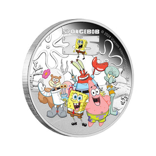 SpongeBob SquarePants – SpongeBob and Friends 2024 1oz Silver Proof Coloured Coin