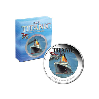 2012 RMS Titanic 100th Anniversary 1oz Silver Proof Coloured Coin