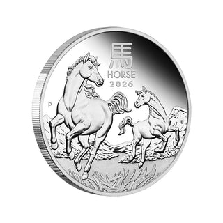 Australian Lunar Series III 2026 Year of the Horse 1/2oz Silver Proof Coin