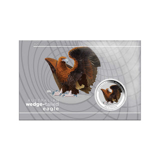 2025 Australian Wedge-tailed Eagle 1oz Silver Coloured Coin in Card