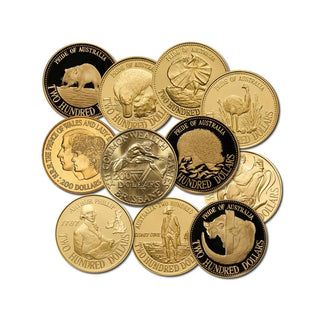 1980 - 1994 Uncirculated $200 Gold Coin - 10g of 22 Carat Gold
