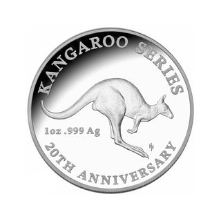 2013 $1 Silver Proof Coin Kangaroo Series 20th Anniversary Edition