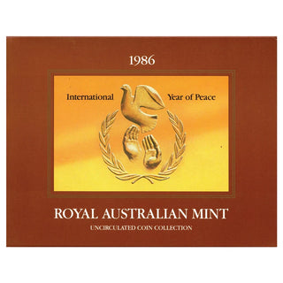 1986 International Year of Peace Uncirculated Year Set