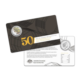 2015 50th Anniversary of the Royal Australian Mint Coloured 50c