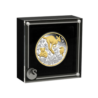 The Perth Mint’s 125th Anniversary 2024 2oz Silver Proof Gilded Coin