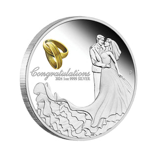 Wedding 2024 1oz Silver Proof Coin