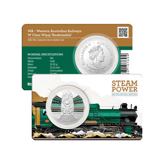 2022 Australian Steam Trains 50c x 7 Coin Set