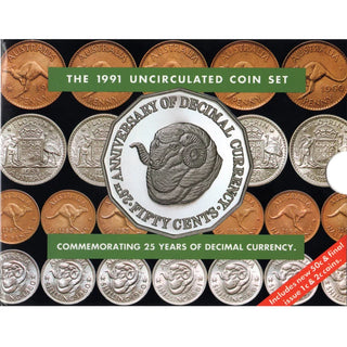 1991 25th Anniversary Decimal Currency Uncirculated Year Set