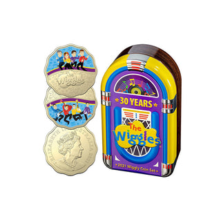 2021 30 Years of the Wiggles 30c Coloured Two Coin Set