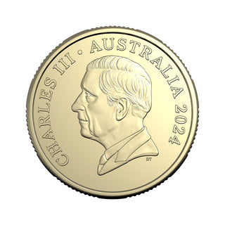 2024 $1 Coloured Uncirculated Coin - Bluey Dollarbucks - The Heelers
