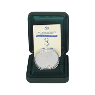 2000 Olympic Sea Change $5 Silver Proof