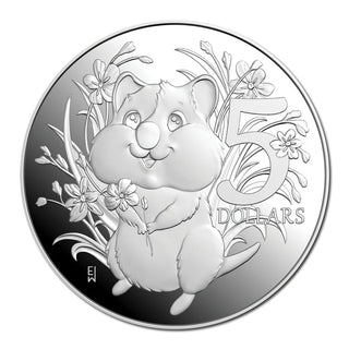 2025 Aussie Bubs Quokka Joey $5 1oz Fine Silver Proof Coin