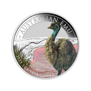 Australian Emu 2025 1oz Silver Coloured Coin