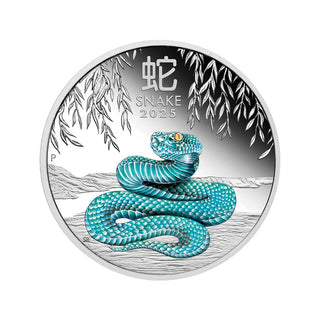 2025 Year of the Snake 1oz Silver Proof Coloured Coin