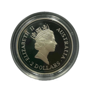 1992 Kookaburra 2oz Silver Bullion Coin