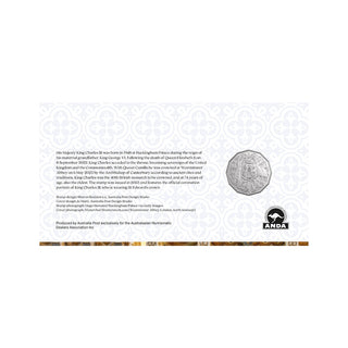 2025 King Charles III 50c PNC - ANDA Hobart Overprint