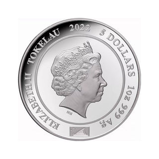 2022 $5 Queen Elizabeth II Platinum Jubilee Tokelau 1 Oz Silver Proof