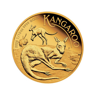 2025 Australian Kangaroo 1/10oz Gold Proof Coin