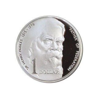 1996 Henry Parkes Fine Silver $1 Proof Coin
