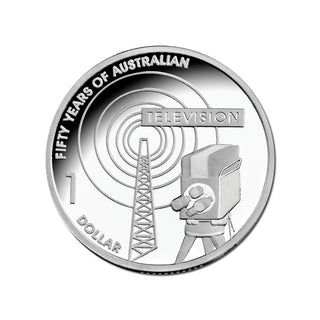 2006 50 Years Of Australian Television Fine Silver $1 Proof